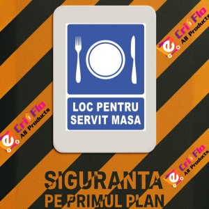 Indicator Loc pentru servit masa, Sticker autocolant - Img 3