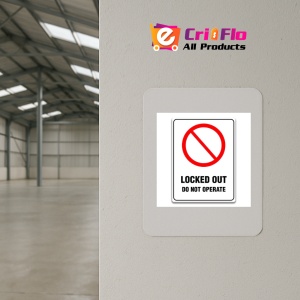 Indicator LOCKED OUT DO NOT OPERATE SIGN, Sticker autocolant - Img 3