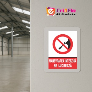 Indicator Manevrarea interzisa se lucreaza, Sticker autocolant - Img 4