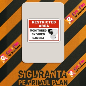 Indicator Monitored By Video Camera, Sticker autocolant - Img 2