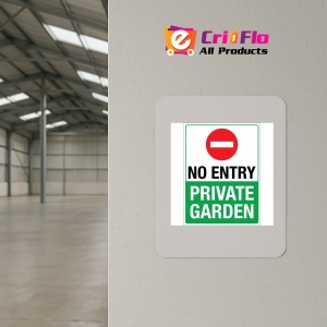 Indicator No entry private garden, Sticker autocolant - Img 3