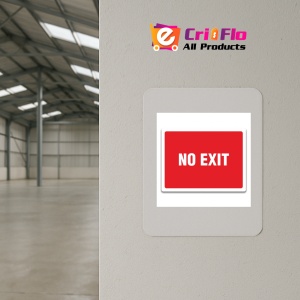 Indicator NO EXIT SIGN, Sticker autocolant - Img 3
