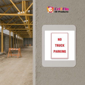 Indicator NO TRUCK PARKING SIGNS, Sticker autocolant - Img 5