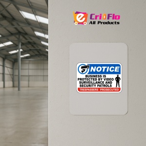 Indicator Notice Business Is Protected By Video Surveillance Sign, Sticker autocolant - Img 3