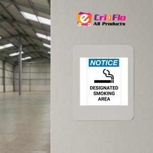 Indicator Notice designated smoking area sign, Sticker autocolant - Img 3
