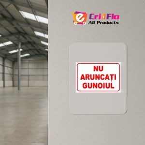 Indicator Nu aruncati gunoiul, Sticker autocolant - Img 3