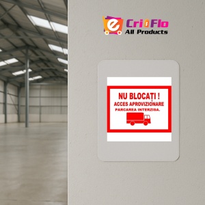 Indicator Nu blocati acces aprovizionare parcare interzisa, Sticker autocolant - Img 3