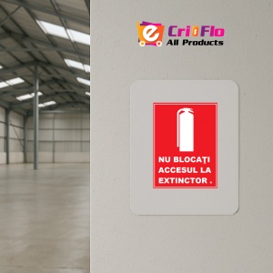 Indicator Nu blocati accesul la extinctor, Sticker autocolant - Img 3