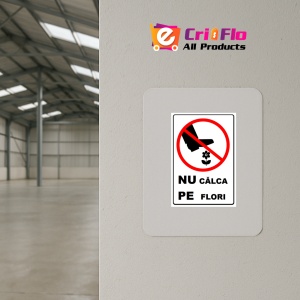 Indicator Nu calca pe flori, Sticker autocolant - Img 3