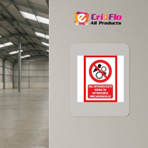 Indicator Nu introduceti mana in interiorul mecanismului, Sticker autocolant - Img 3