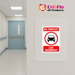Indicator Nu parcati loc rezervat, Sticker autocolant - Img 4