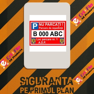 Indicator Nu parcati parcare de resedinta personalizata, Sticker autocolant - Img 2