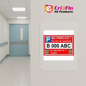 Indicator Nu parcati parcare de resedinta personalizata, Sticker autocolant - Img 4