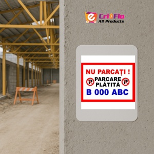 Indicator Nu parcati parcare platita personalizata, Sticker autocolant - Img 5