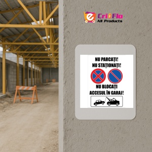 Indicator Nu parcati si nu stationati nu blocati accesul in garaj, Sticker autocolant - Img 5