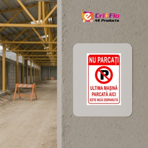 Indicator Nu parcati ultima masina parcata aici este inca disparuta, Sticker autocolant - Img 5