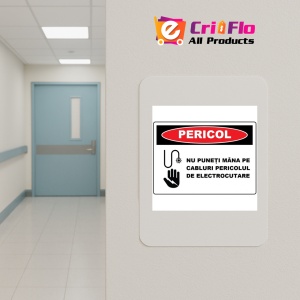 Indicator Nu puneti mana pe cabluri pericol de electrocutare, Sticker autocolant - Img 4