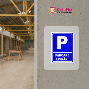 Indicator Parcare livrari, Sticker autocolant - Img 5