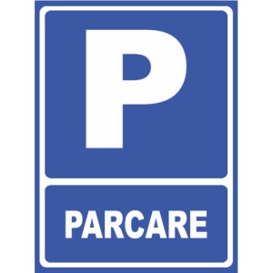 Indicator Parcare, Sticker autocolant