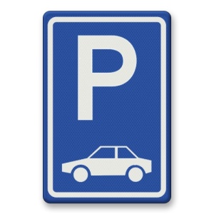 Indicator Parcarea masinilor, Sticker autocolant
