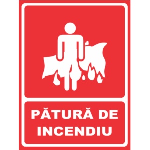 Indicator Patura de incendiu, Sticker autocolant