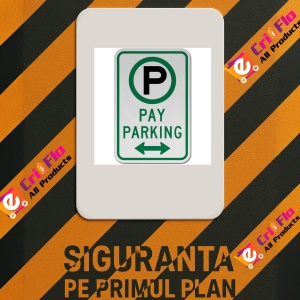 Indicator Pay Parking, Sticker autocolant - Img 2