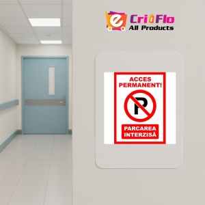 Indicator Pentru acces permanent parcarea interzisa, Sticker autocolant - Img 4