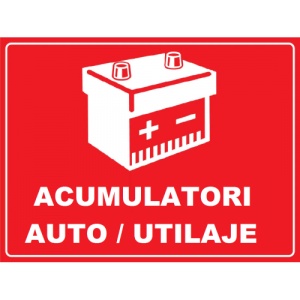 Indicator pentru acumulatori auto utilaje, Sticker autocolant