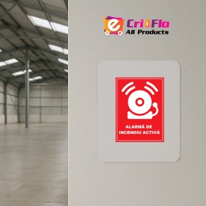 Indicator Pentru alarma de incendiu activa, Sticker autocolant - Img 3