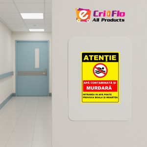 Indicator Pentru apa contaminata si murdara, Sticker autocolant - Img 4
