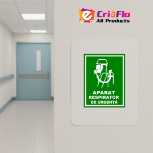 Indicator Pentru aparat respirator de urgenta, Sticker autocolant - Img 4