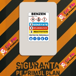 Indicator Pentru benzen, Sticker autocolant - Img 2