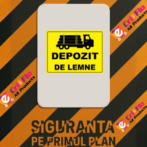 Indicator pentru depozit de lemne, Sticker autocolant - Img 2