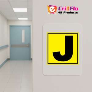 Indicator Pentru depozit litera J randul J si poarta J, Sticker autocolant - Img 4