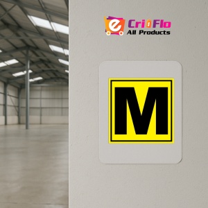 Indicator Pentru depozit litera M randul M si poarta M, Sticker autocolant - Img 3