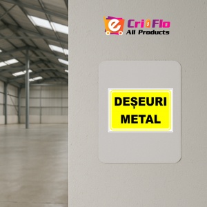 Indicator Pentru deseuri metal, Sticker autocolant - Img 3