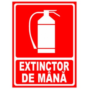 Indicator Pentru extinctor de mana, Sticker autocolant
