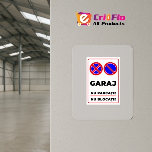 Indicator Pentru garaj nu parcati si nu blocati, Sticker autocolant - Img 3