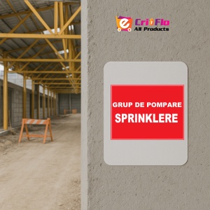 Indicator Pentru grup de pompare incendiu sprinklere, Sticker autocolant - Img 5