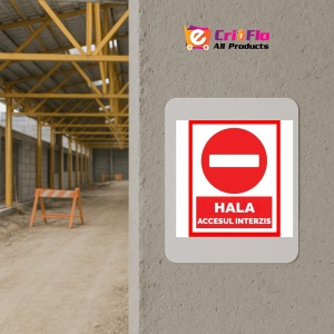 Indicator Pentru hala accesul interzis, Sticker autocolant - Img 5