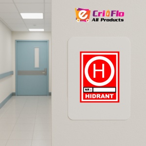 Indicator Pentru hidranti cu numar personalizat, Sticker autocolant - Img 4