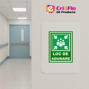 Indicator Pentru loc de adunare, Sticker autocolant - Img 4