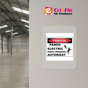 Indicator Pentru panou electric numai personal autorizat, Sticker autocolant - Img 3