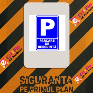 Indicator Pentru parcari de resedinte, Sticker autocolant - Img 2