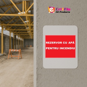 Indicator Pentru rezervor cu apa pentru incendiu, Sticker autocolant - Img 5