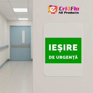 Indicator Pentru salvare iesire de urgenta, Sticker autocolant - Img 4