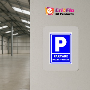 Indicator Pentru semnalizare parcare maxim 30 de minute, Sticker autocolant - Img 3