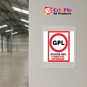 Indicator Pentru statie gpl fumatul interzis, Sticker autocolant - Img 3