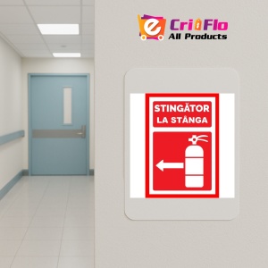 Indicator Pentru stingator la stanga, Sticker autocolant - Img 4