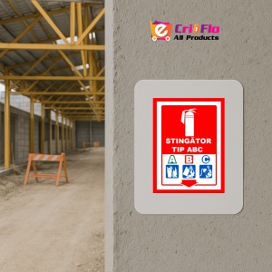 Indicator Pentru stingator tip ABC, Sticker autocolant - Img 5